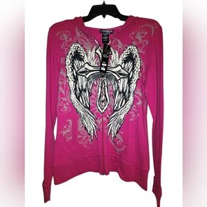 Women's Angel Wing/Cross Design Jacket